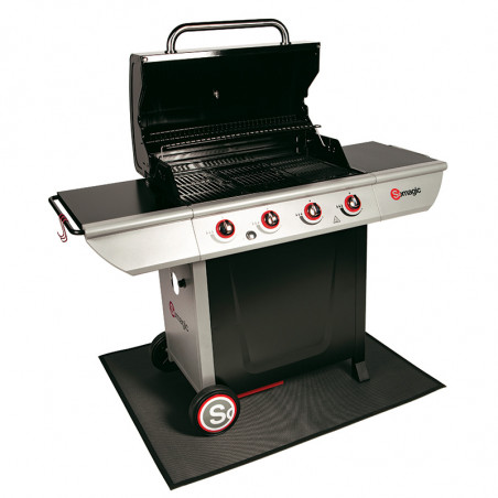 Tapis de protection pour barbecue gaz