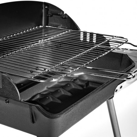 Grille pour cuisson horizontale du barbecue charbon de bois