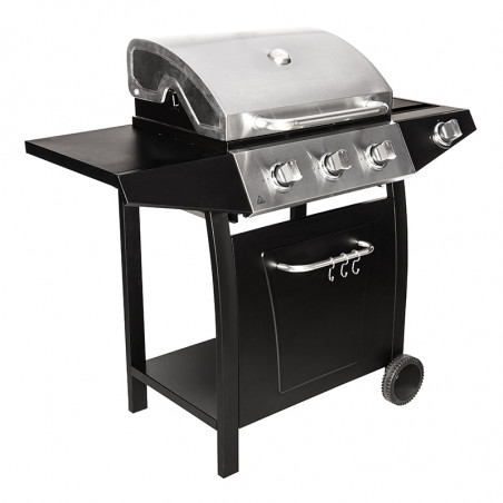 Barbecue gaz avec couvercle de cuisson fermé Barbecue gaz avec couvercle de cuisson fermé