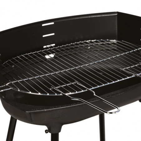 Grille pour cuisson horizontale du barbecue charbon de bois