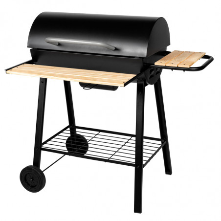 Barbecue charbon de bois avec foyer horizontal