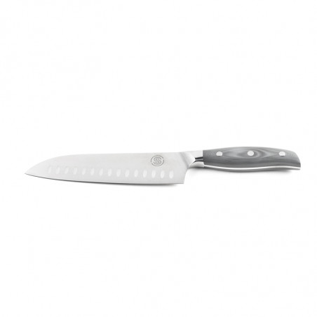 Couteau Santoku 7" en acier inoxydable de notre gamme Essentiel