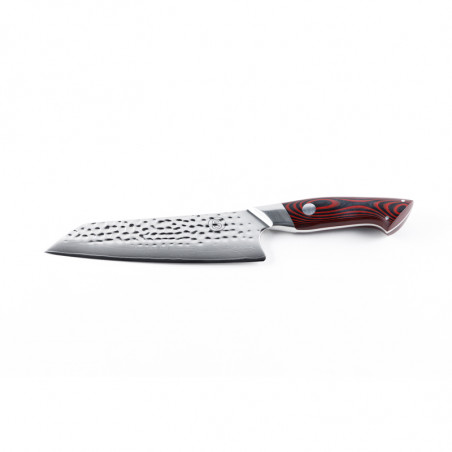 Couteau Santoku de 7" en acier Damas de notre gamme Magma