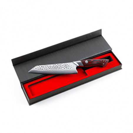 Couteau Santoku de 7" en acier Damas de notre gamme Magma