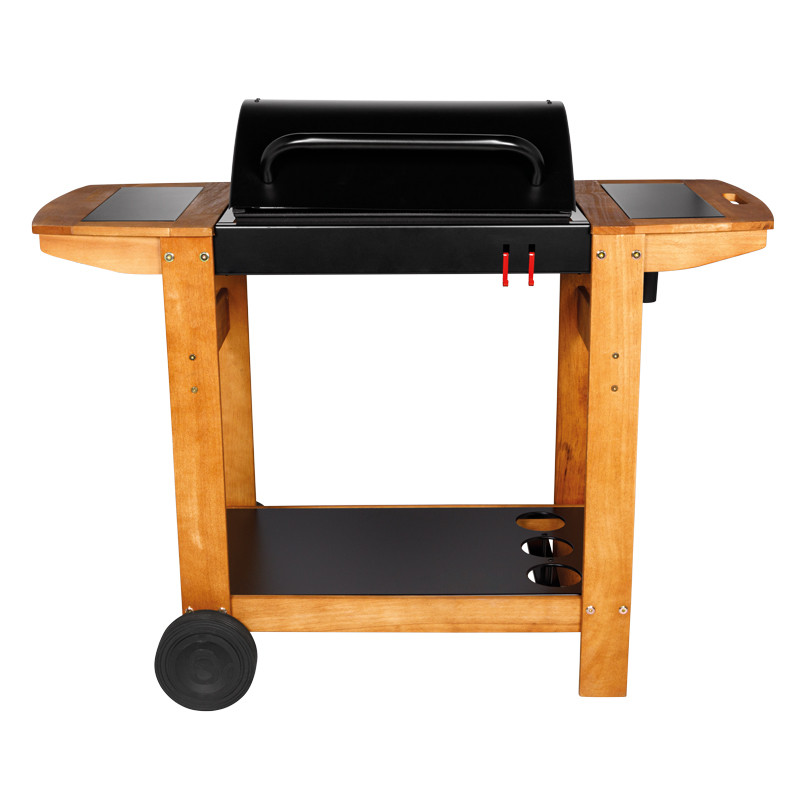 Barbecue charbon de bois couvercle fermé