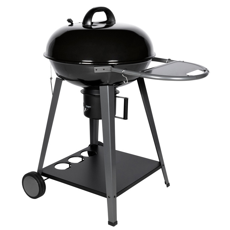 Barbecue boule charbon de bois couvercle fermé