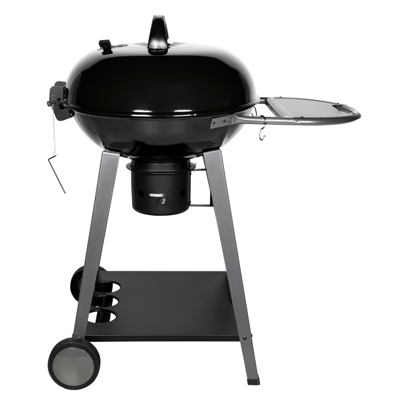 Barbecue boule charbon de bois couvercle fermé