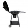 Barbecue boule charbon de bois couvercle ouvert