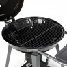 Grille pour cuisson horizontale du barbecue charbon de bois