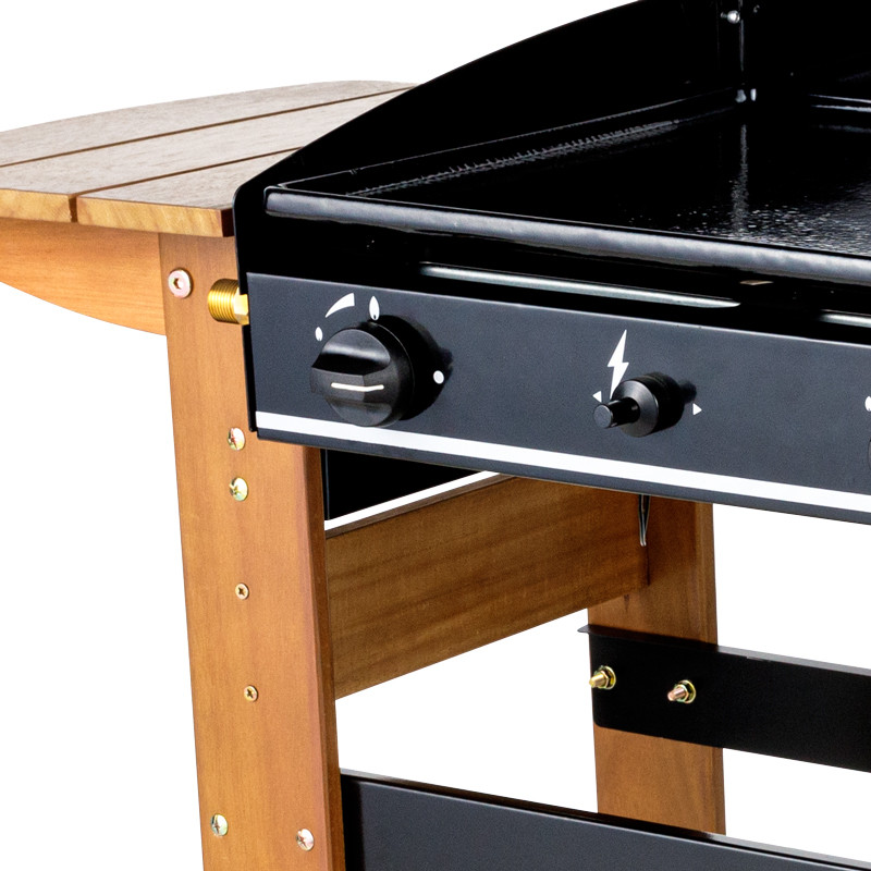 Plancha gaz cuisson à la plancha