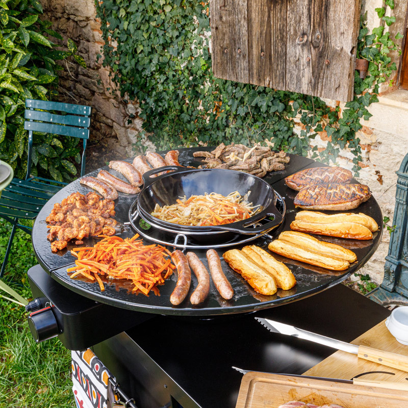 Braséro de cuisson à Gaz pendant utilisation