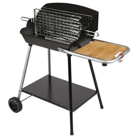 Barbecue charbon de bois avec cuisson verticale ou horizontale Barbecue charbon de bois avec cuisson verticale ou horizontale