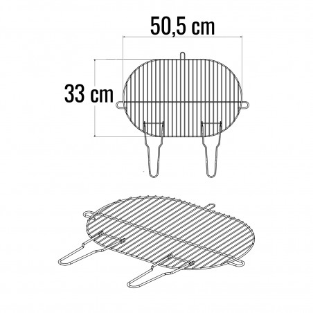 Grille ovale simple en acier chromé – 50,5 x 33 cm
Référence produit : 495133S Grille ovale simple en acier chromé – 50,5 x 33 cm
Référence produit : 495133S