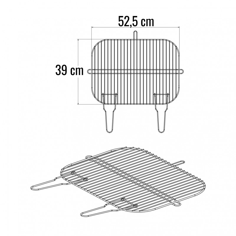 Grille simple en acier chromé – 52,5 x 39 cm

Référence produit : 425438S
