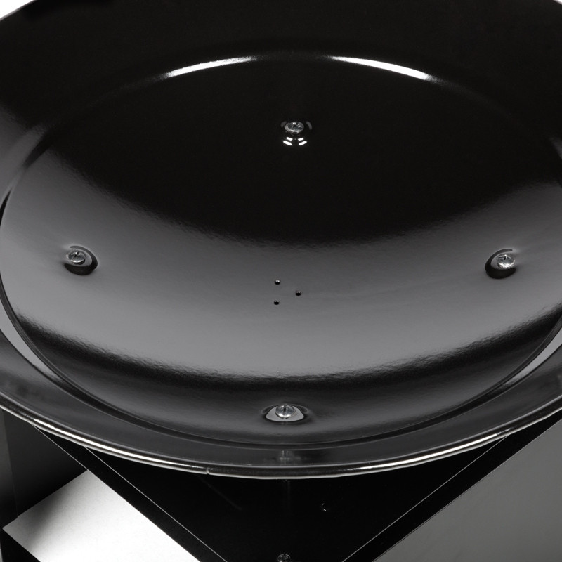 Braséro de chauffage en acier avec espace de rangement pour les bûches