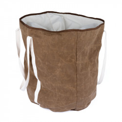 Sac à bûches rond en coton...