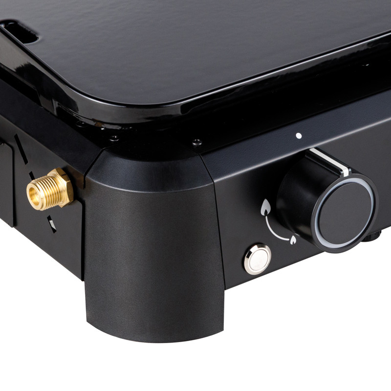 plancha plaque fonte émaillée + piezzo