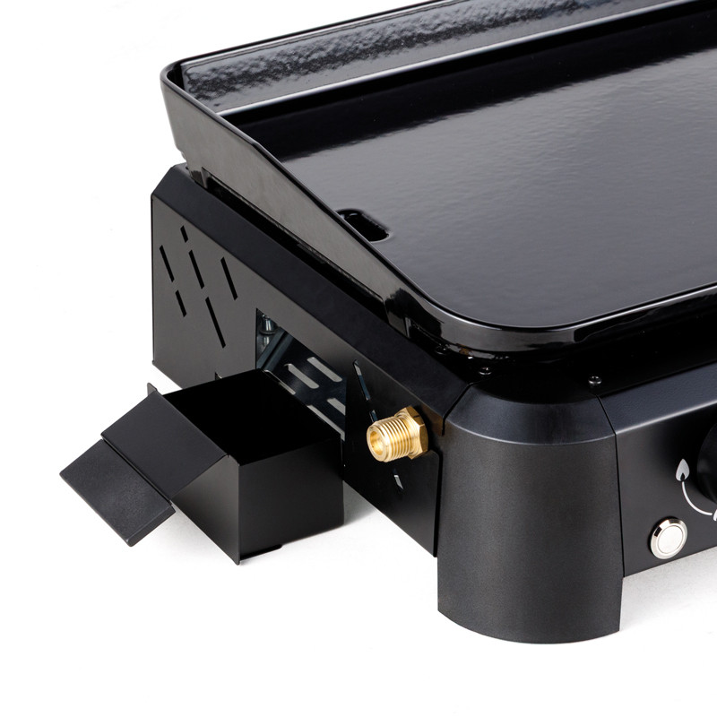 plancha plaque fonte émaillée + piezzo