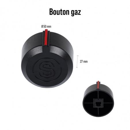 Bouton de réglage universel  Ø5 cm