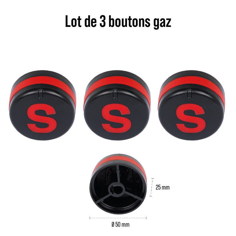 Bouton de réglage universel  Ø5 cm