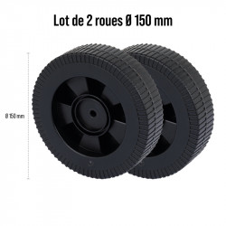 Lot de 2 Roues Ø15cm