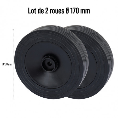 Lot de 2 Roues Ø17cm