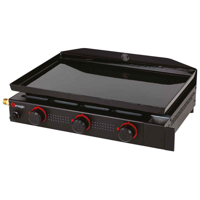 Plancha à gaz à poser