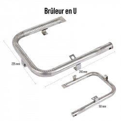 Brûleur en U INOX