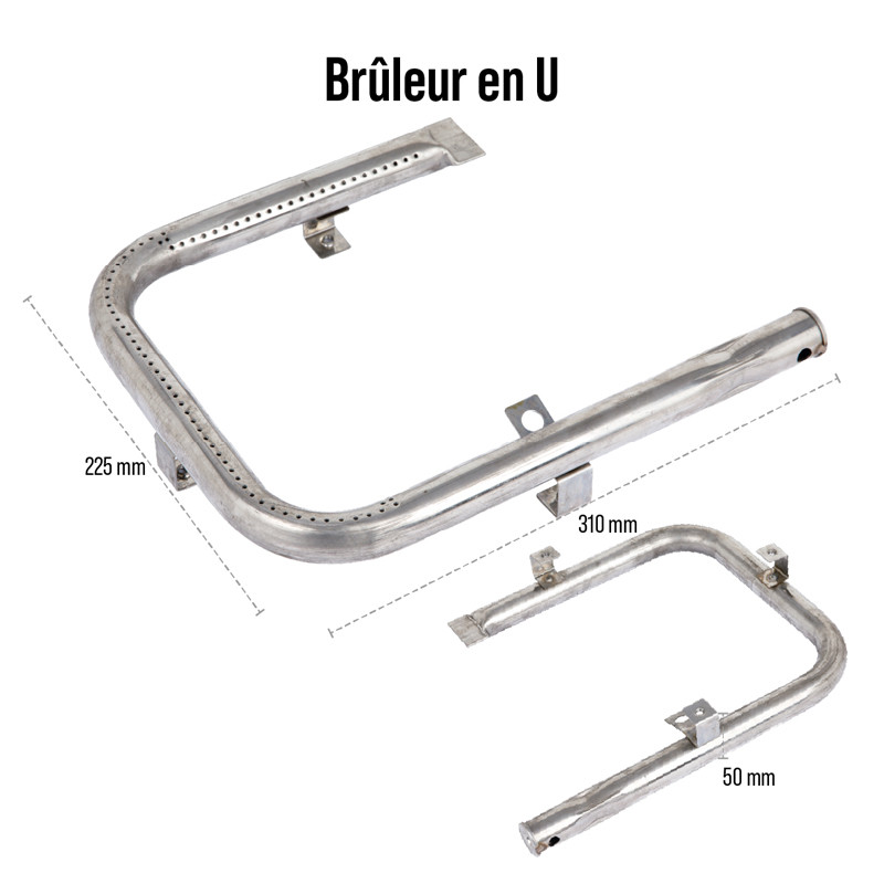 Brûleur en U INOX