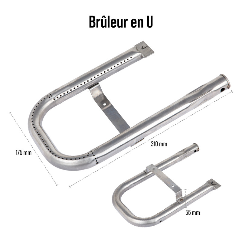 Brûleur en U INOX
