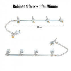 Robinetterie 4 Feux + 1 Latéral