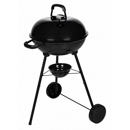 Barbecue charbon de bois avec couvercle de cuisson fermé