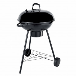 Barbecue charbon de bois avec couvercle de cuisson fermé