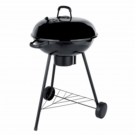 Barbecue charbon de bois avec couvercle de cuisson fermé