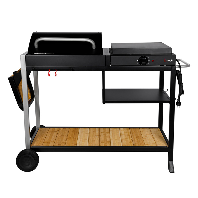 BROADWAY : Barbecue Fonte + Plancha Electrique