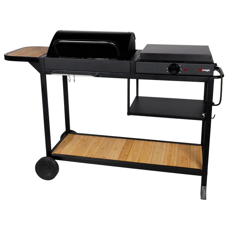 BROADWAY : Barbecue Fonte + Plancha Electrique