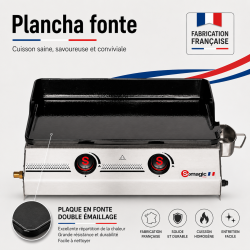 Plancha gaz modèle So Premium 2 feux