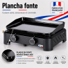 plancha plaque fonte émaillé