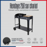 plancha fonte sur chariot
