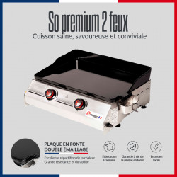 Plancha gaz modèle So Premium 2 feux