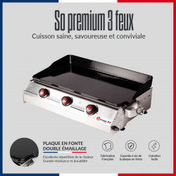 Plancha gaz modèle So Premium 3 feux