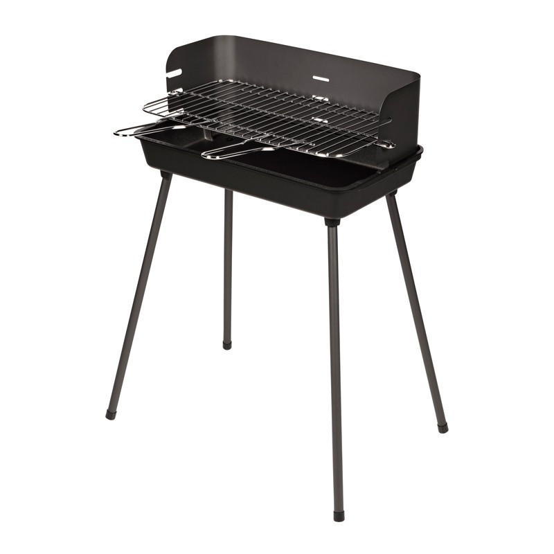 Barbecue charbon de bois avec foyer horizontal