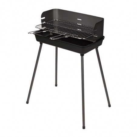 Barbecue charbon de bois avec foyer horizontal