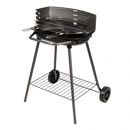 Barbecue charbon de bois avec foyer horizontal