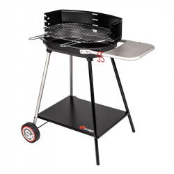 Barbecue charbon de bois avec foyer horizontal