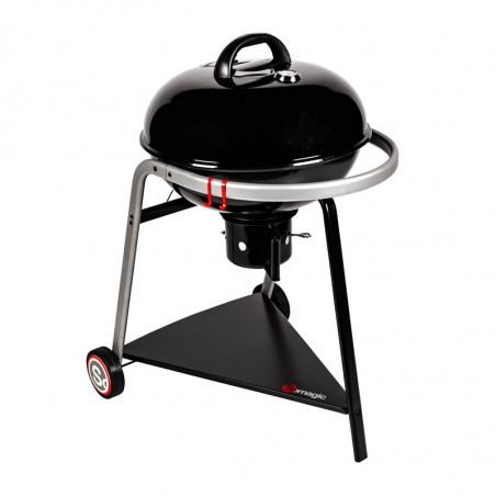 Barbecue charbon de bois avec couvercle de cuisson fermé Barbecue charbon de bois avec couvercle de cuisson fermé