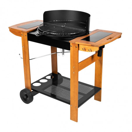 Barbecue charbon de bois avec foyer horizontal Barbecue charbon de bois avec foyer horizontal