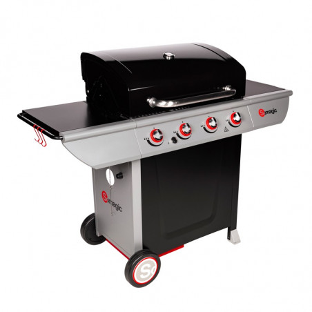 Barbecue gaz avec couvercle de cuisson fermé Barbecue gaz avec couvercle de cuisson fermé