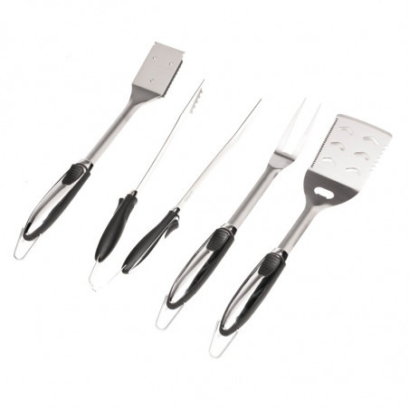 Fourchette, pince, spatule, brosse pour barbecue Fourchette, pince, spatule, brosse pour barbecue