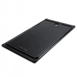 Plaque de cuisson en fonte émaillée réversible, côté plancha